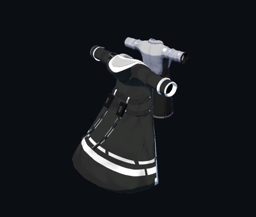【21アバター、MA対応】レジスタンスなコート【VRChat想定 衣装3Dモデル】