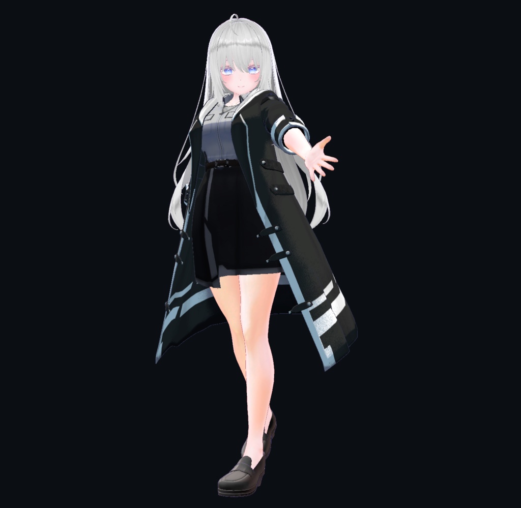 【21アバター、MA対応】レジスタンスなコート【VRChat想定 衣装3Dモデル】