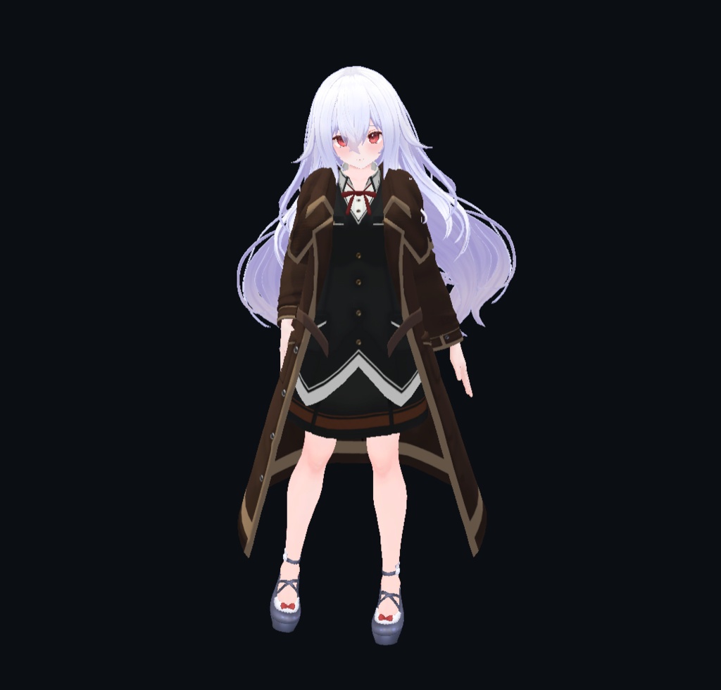 【20アバター、MA対応】学生な名探偵コート【VRChat想定 衣装3Dモデル】
