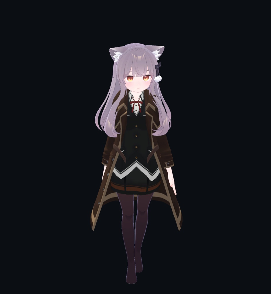 【20アバター、MA対応】学生な名探偵コート【VRChat想定 衣装3Dモデル】