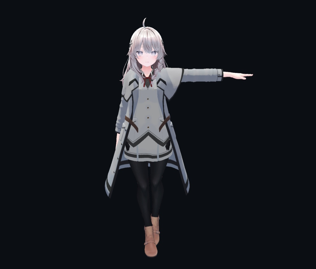 【20アバター、MA対応】学生な名探偵コート【VRChat想定 衣装3Dモデル】