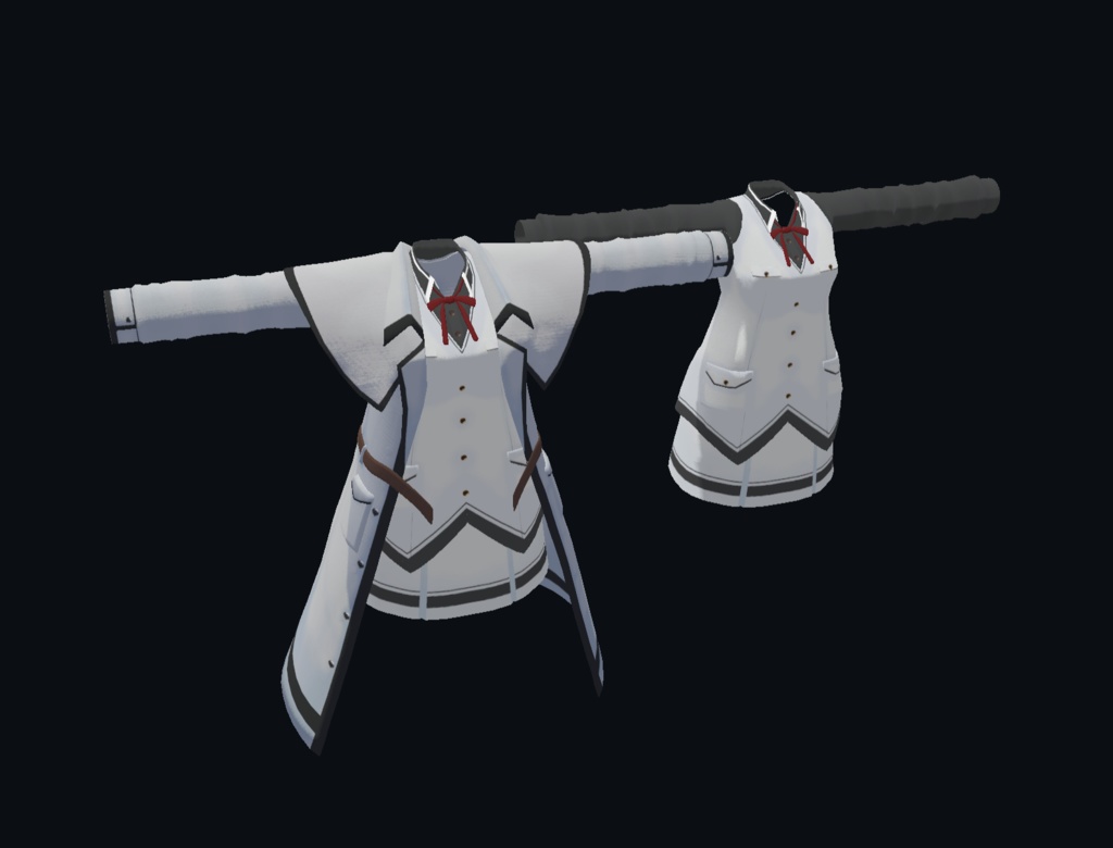 【20アバター、MA対応】学生な名探偵コート【VRChat想定 衣装3Dモデル】