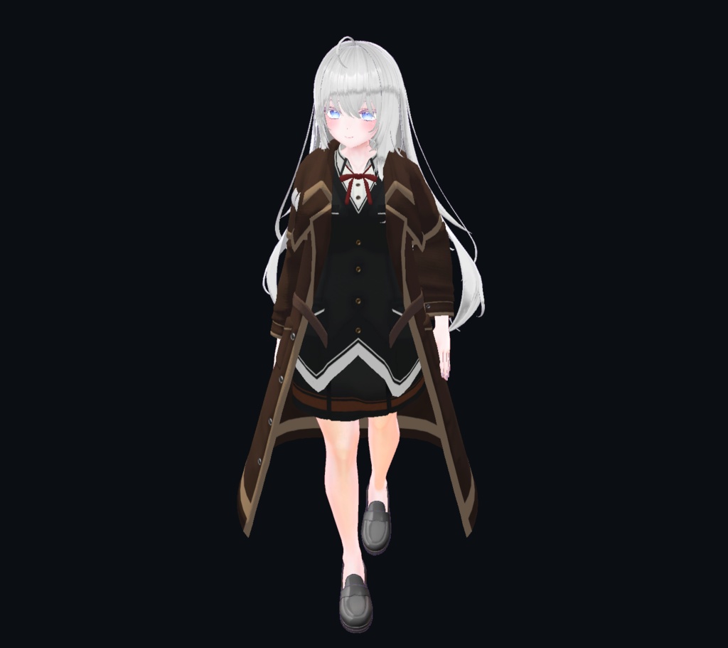 【20アバター、MA対応】学生な名探偵コート【VRChat想定 衣装3Dモデル】