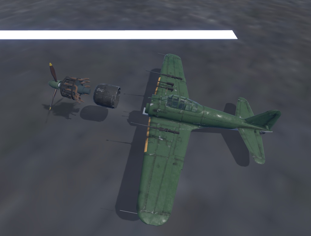 【VRChat想定】零式艦上戦闘機B-ZERO52/62【飛行可能3Dモデル】