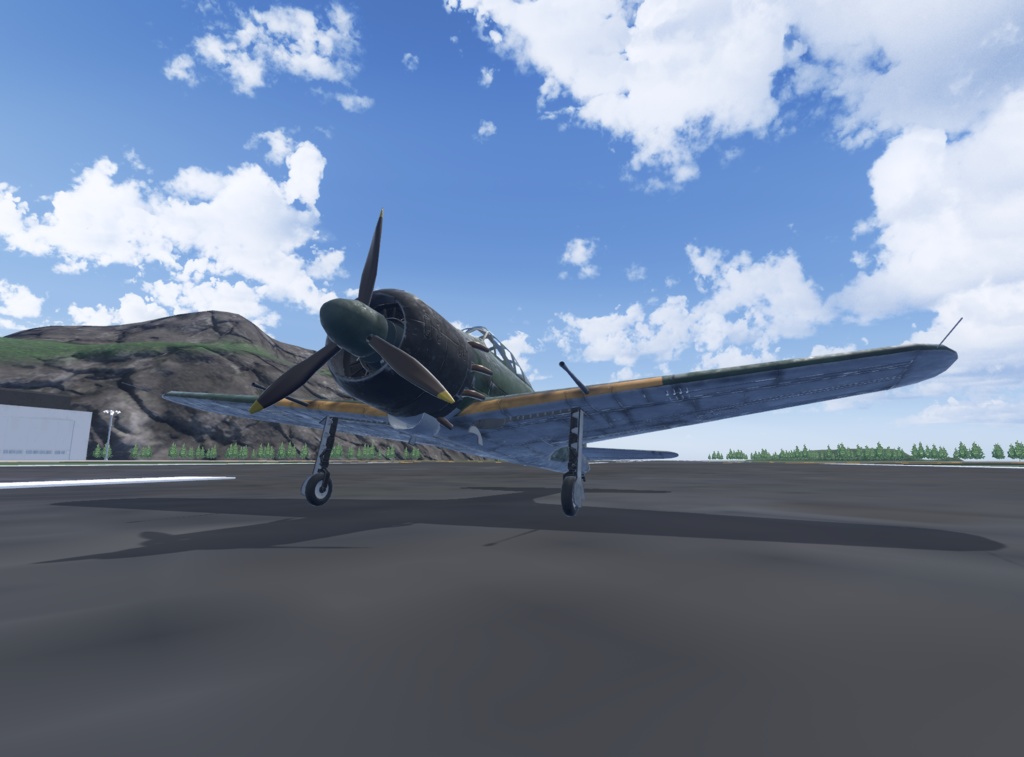 【VRChat想定】零式艦上戦闘機B-ZERO52/62【飛行可能3Dモデル】