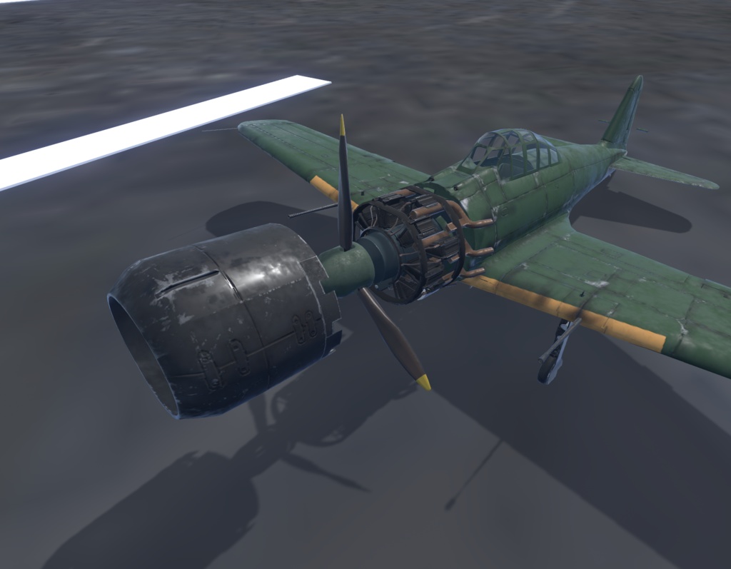 【VRChat想定】零式艦上戦闘機B-ZERO52/62【飛行可能3Dモデル】