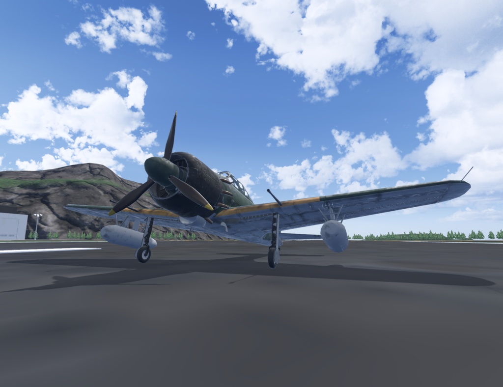 【VRChat想定】零式艦上戦闘機B-ZERO52/62【飛行可能3Dモデル】