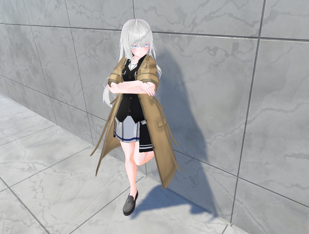 【20アバター対応、MA対応】私服なコートコーデ【VRChat想定 衣装3Dモデル】