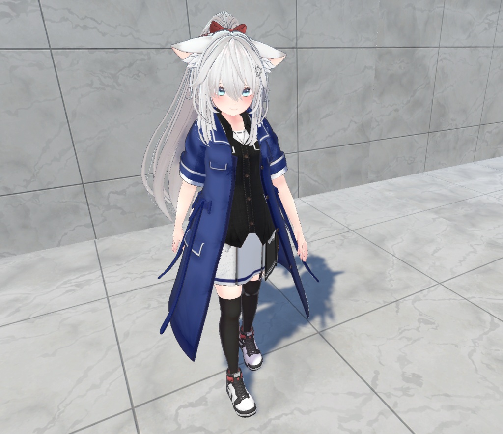 【20アバター対応、MA対応】私服なコートコーデ【VRChat想定 衣装3Dモデル】
