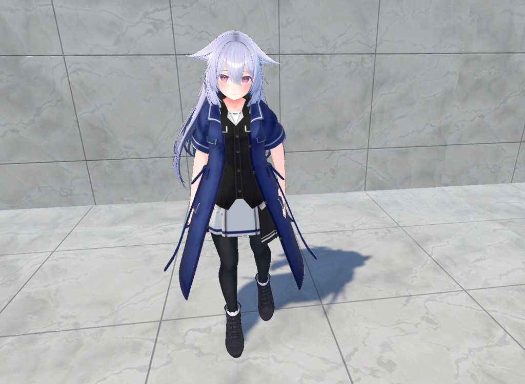 【20アバター対応、MA対応】私服なコートコーデ【VRChat想定 衣装3Dモデル】