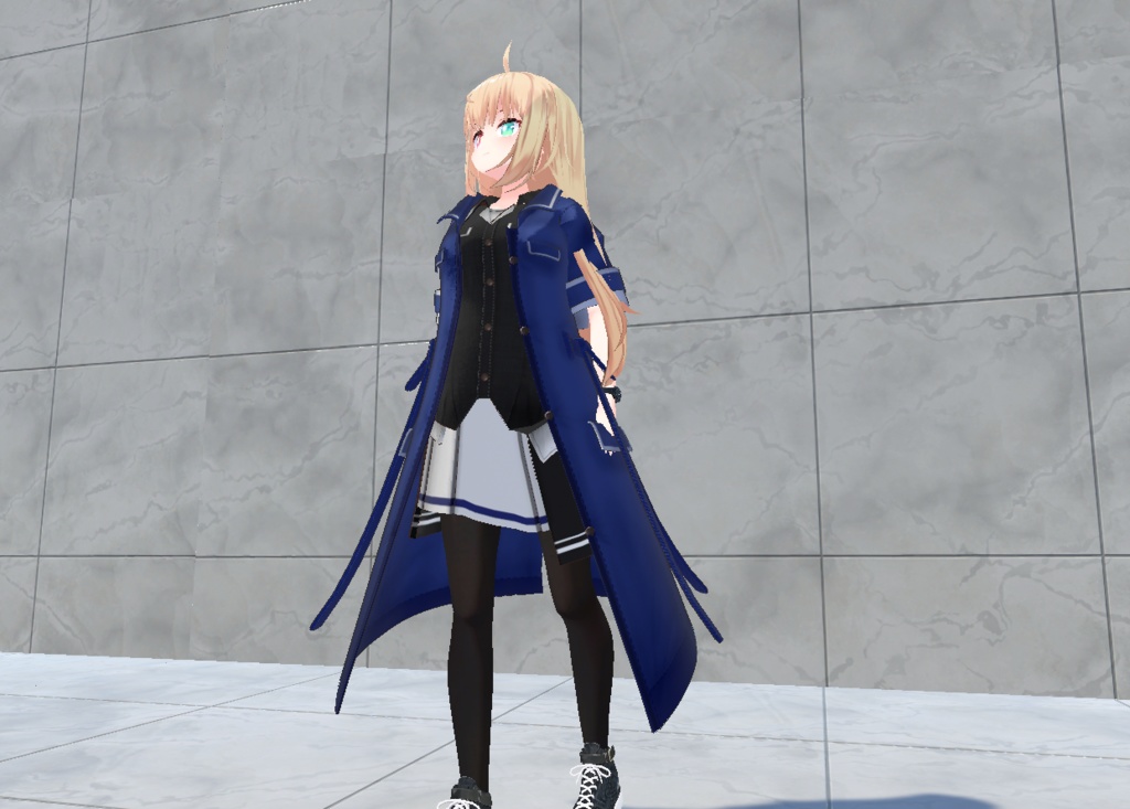 【20アバター対応、MA対応】私服なコートコーデ【VRChat想定 衣装3Dモデル】