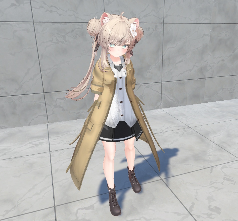 【20アバター対応、MA対応】私服なコートコーデ【VRChat想定 衣装3Dモデル】