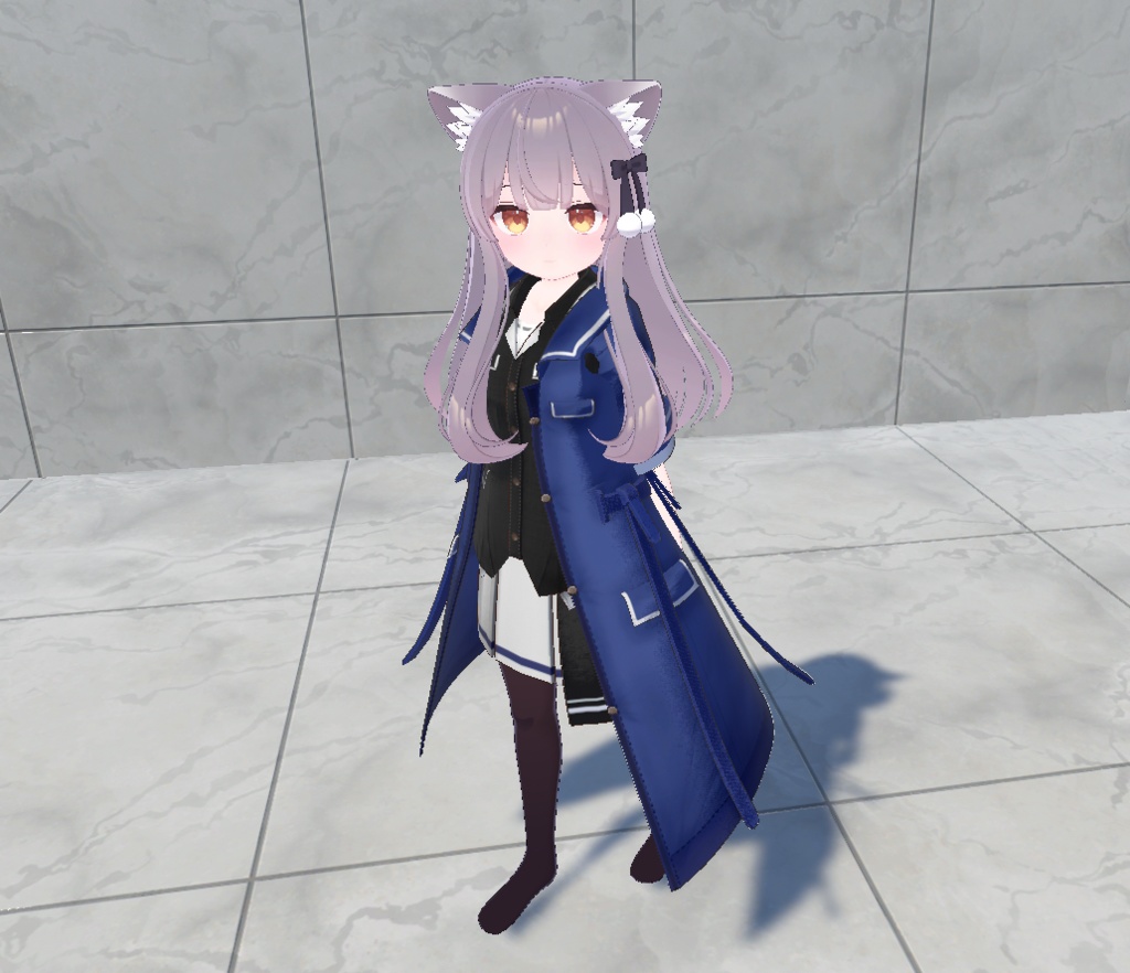 【20アバター対応、MA対応】私服なコートコーデ【VRChat想定 衣装3Dモデル】