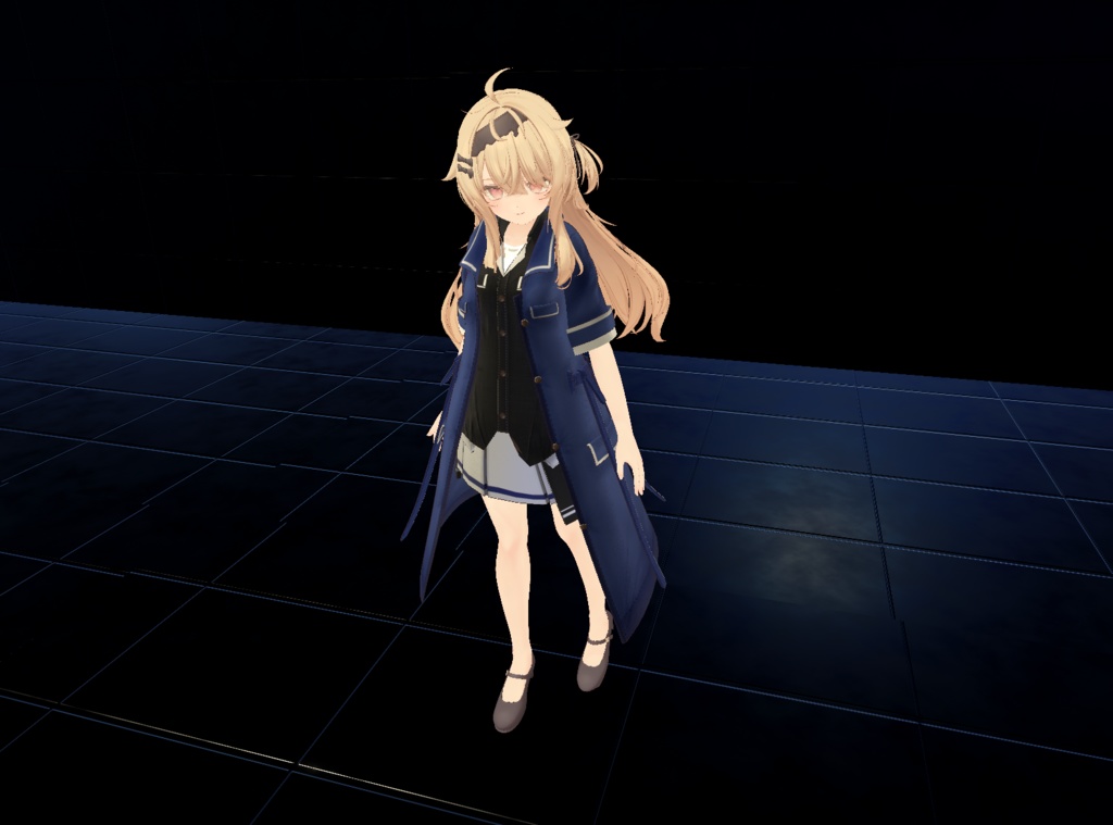 【22アバター対応、MA対応】私服なコートコーデ【VRChat想定 衣装3Dモデル】