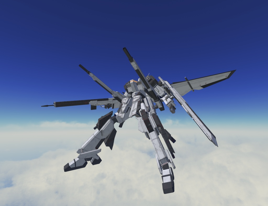 【VRChat想定】人型兵器BGGR08 Beruke(べルーク)【簡易プラモデルギミック、操作可能3Dモデル】