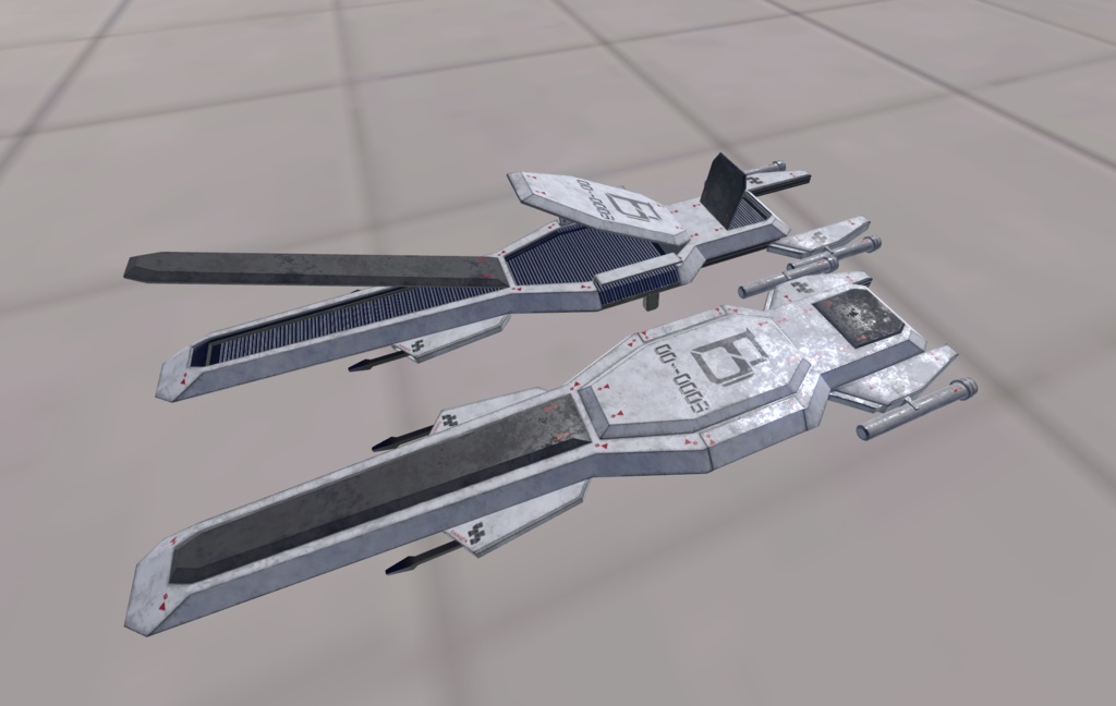 【VRChat想定】人型兵器BGGR08 Beruke(べルーク)【簡易プラモデルギミック、操作可能3Dモデル】