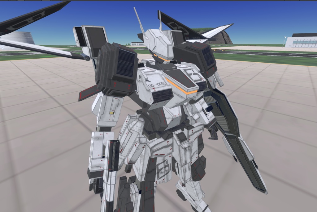 【VRChat想定】人型兵器BGGR08 Beruke(べルーク)【簡易プラモデルギミック、操作可能3Dモデル】