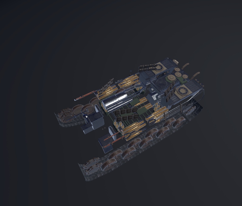 【VRChat想定】B-TE2(ティーガー2)【操作可能モデル】