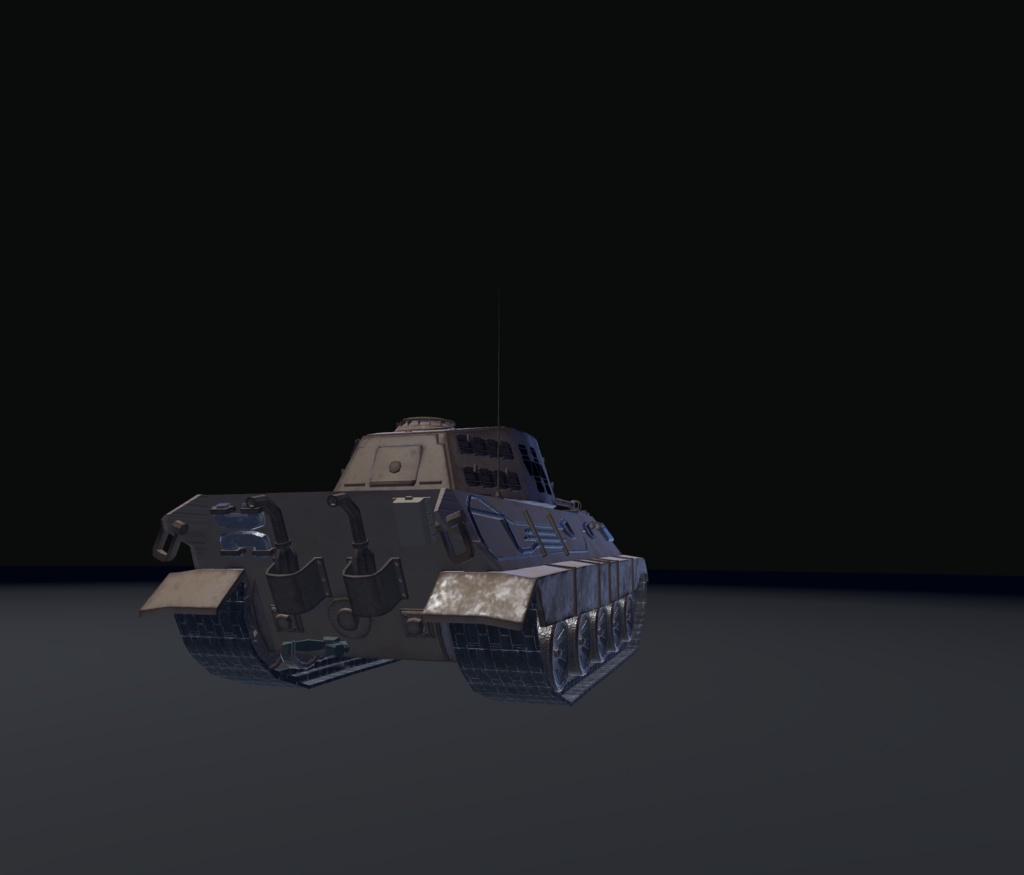 【VRChat想定】B-TE2(ティーガー2)【操作可能モデル】