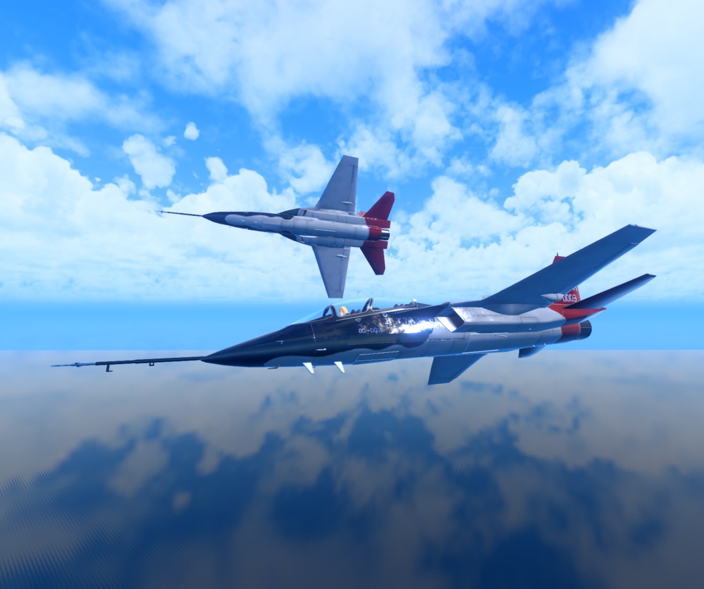【VRChat想定】高等ジェット練習機 B-T7A【飛行可能3Dモデル】