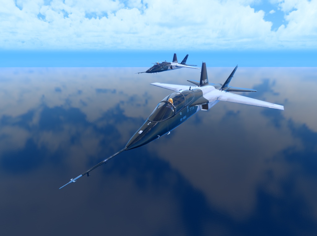 【VRChat想定】高等ジェット練習機 B-T7A【飛行可能3Dモデル】