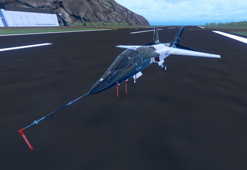 【VRChat想定】高等ジェット練習機 B-T7A【飛行可能3Dモデル】