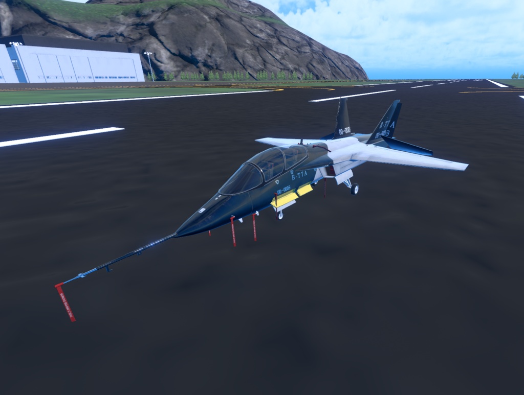 【VRChat想定】高等ジェット練習機 B-T7A【飛行可能3Dモデル】