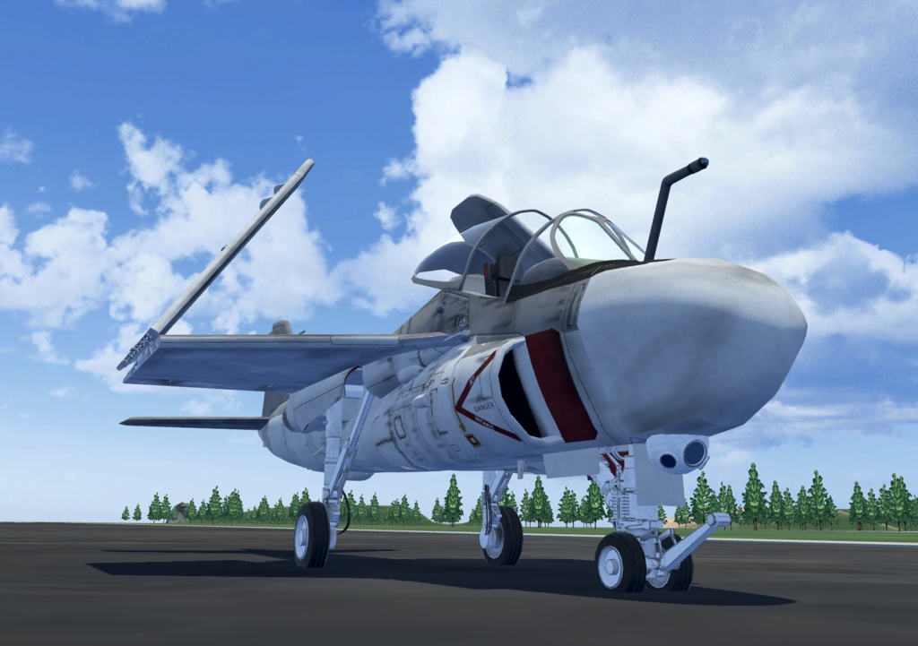 【VRChat想定】B-A6E【飛行可能3Dモデル】