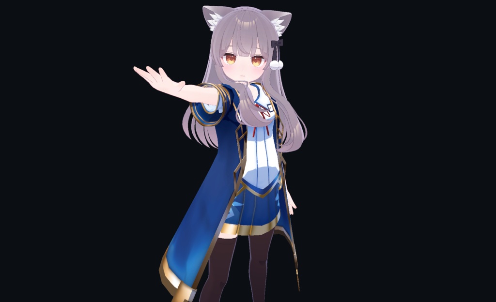 【20アバター、MA対応】魔法世界なファンタジーコート【VRChat想定 衣装3Dモデル】