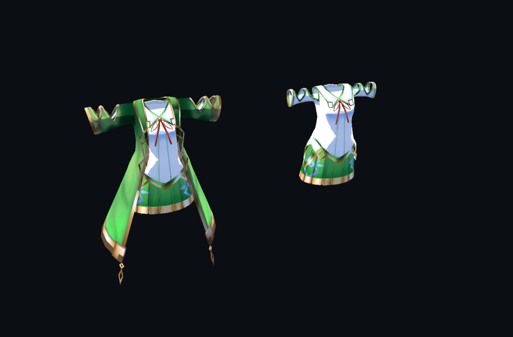 【20アバター、MA対応】魔法世界なファンタジーコート【VRChat想定 衣装3Dモデル】