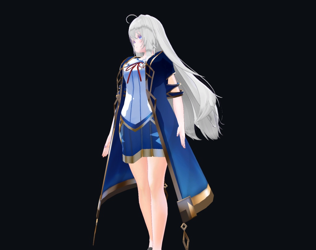 【20アバター、MA対応】魔法世界なファンタジーコート【VRChat想定 衣装3Dモデル】