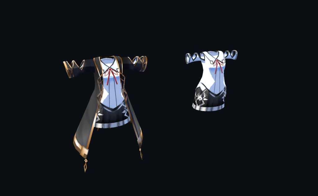 【20アバター、MA対応】魔法世界なファンタジーコート【VRChat想定 衣装3Dモデル】