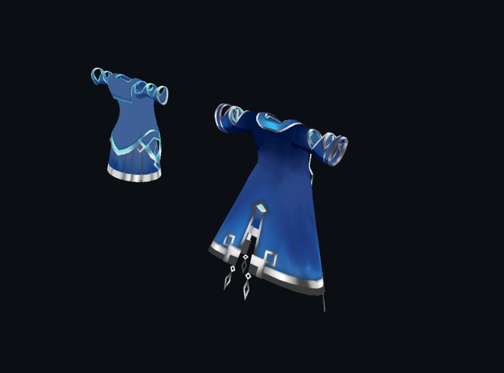 【20アバター、MA対応】魔法世界なファンタジーコート【VRChat想定 衣装3Dモデル】