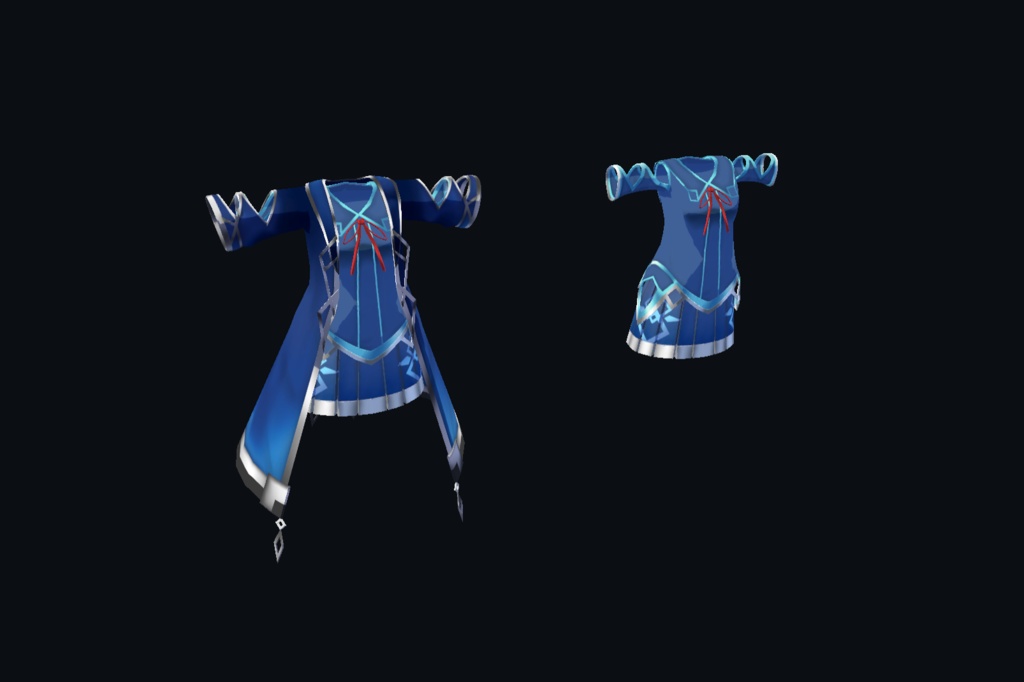 【20アバター、MA対応】魔法世界なファンタジーコート【VRChat想定 衣装3Dモデル】