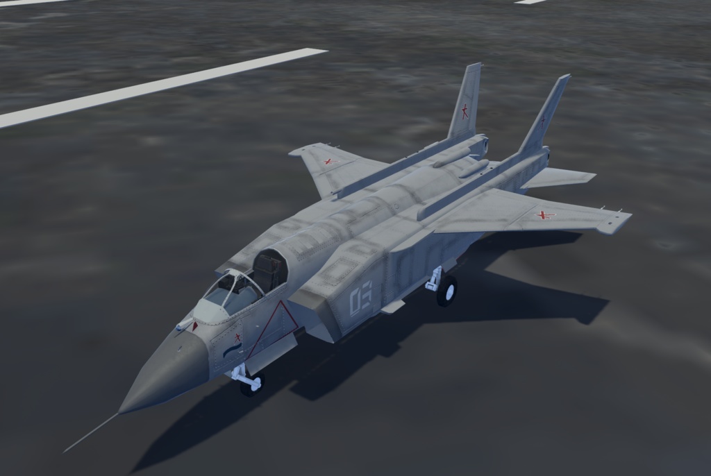 【VRChat想定】B-Yak141(VTOL)【飛行可能3Dモデル】