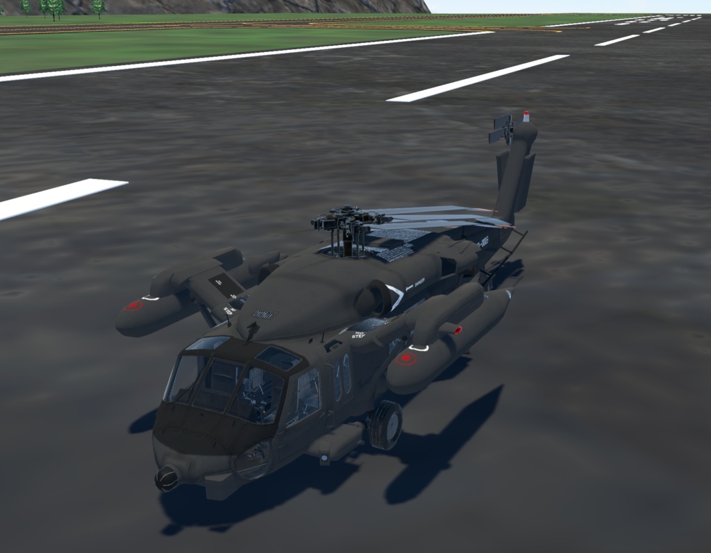 【VRChat想定】B-UH60JA【飛行可能3Dモデル】
