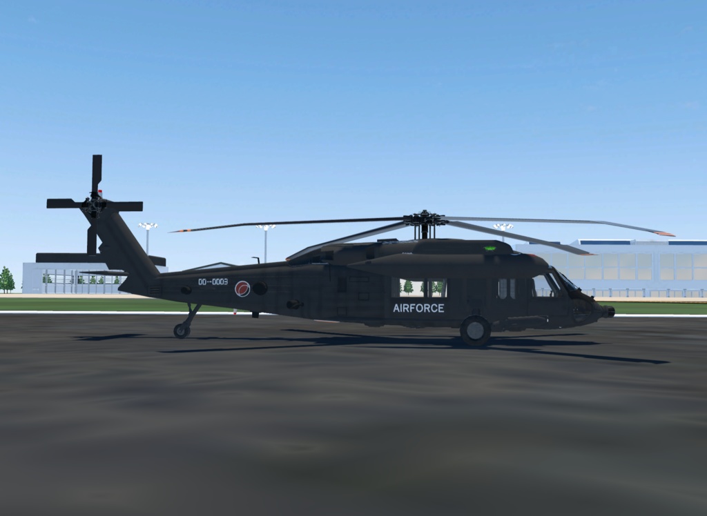 【VRChat想定】B-UH60JA【飛行可能3Dモデル】