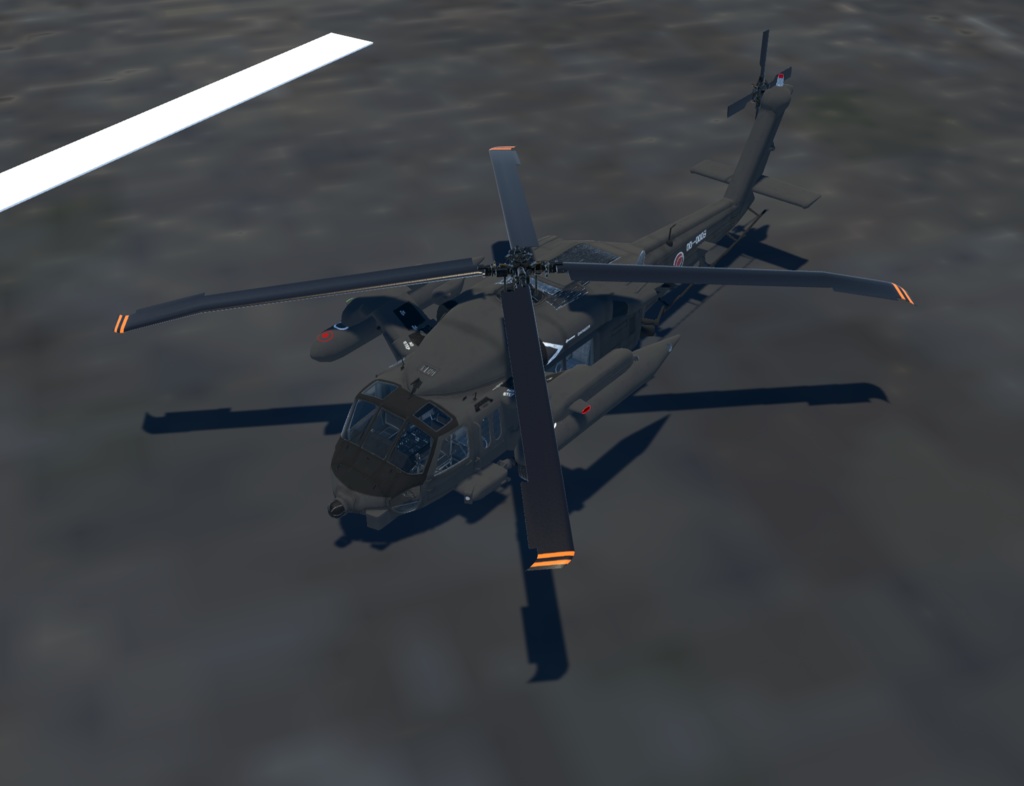 【VRChat想定】B-UH60JA【飛行可能3Dモデル】