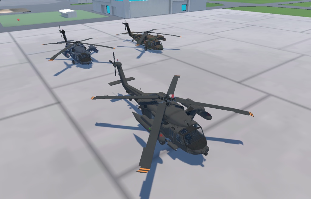 【VRChat想定】B-UH60JA【飛行可能3Dモデル】