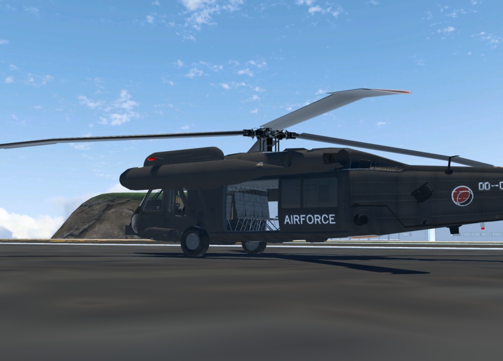 【VRChat想定】B-UH60JA【飛行可能3Dモデル】