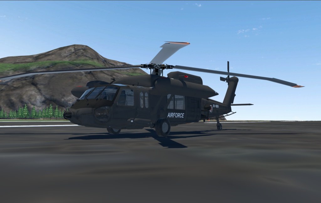 【VRChat想定】B-UH60JA【飛行可能3Dモデル】