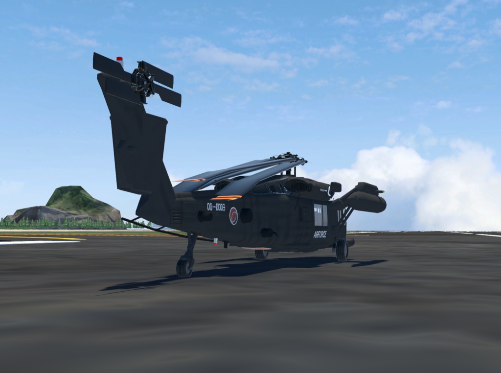 【VRChat想定】B-UH60JA【飛行可能3Dモデル】