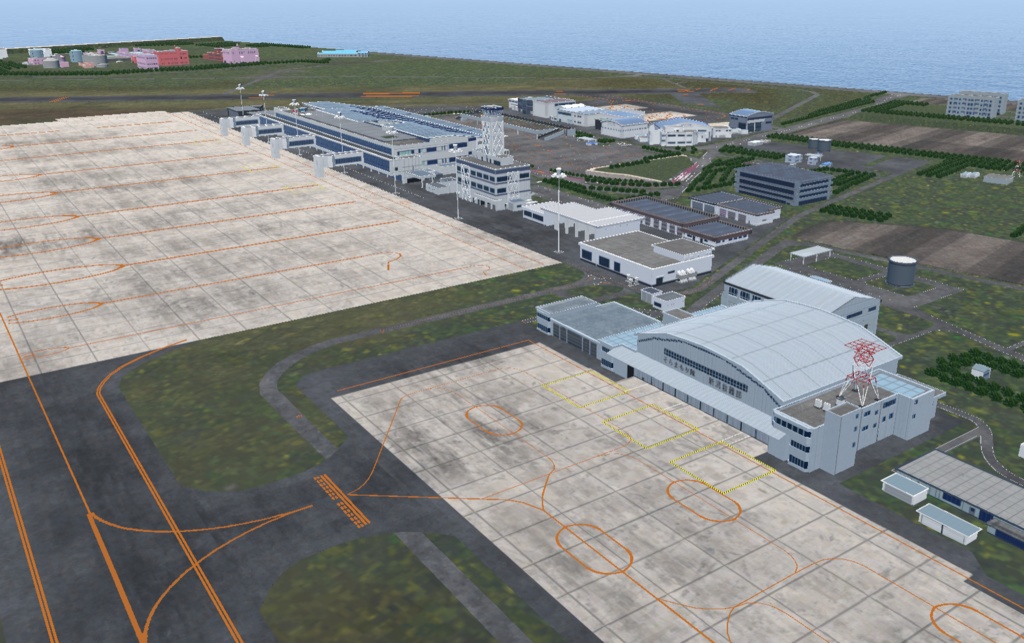 【VRChat想定】新潟空港【フライトワールド用空港3Dモデル】