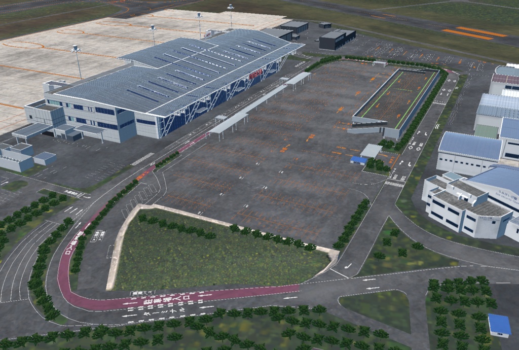 【VRChat想定】新潟空港【フライトワールド用空港3Dモデル】