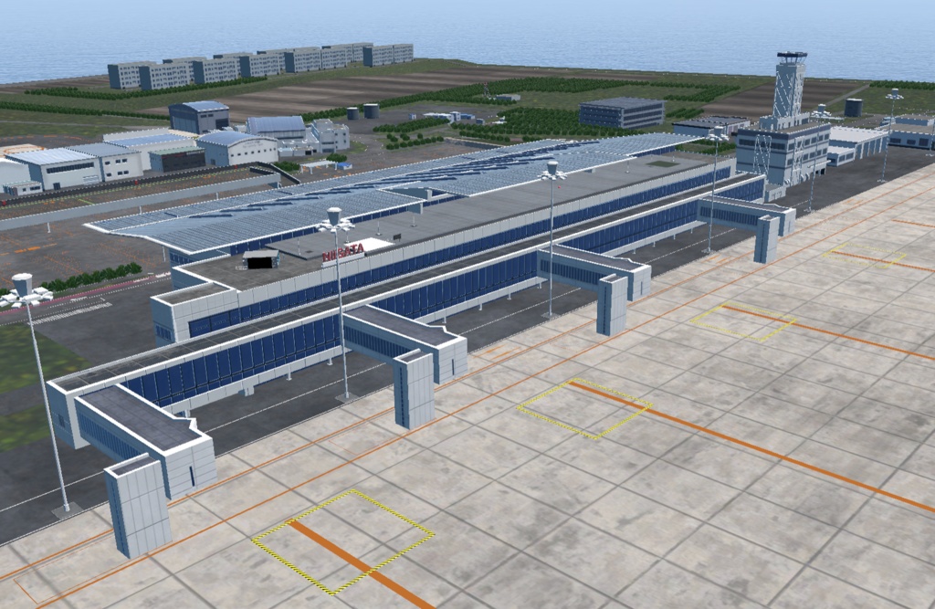 【VRChat想定】新潟空港【フライトワールド用空港3Dモデル】