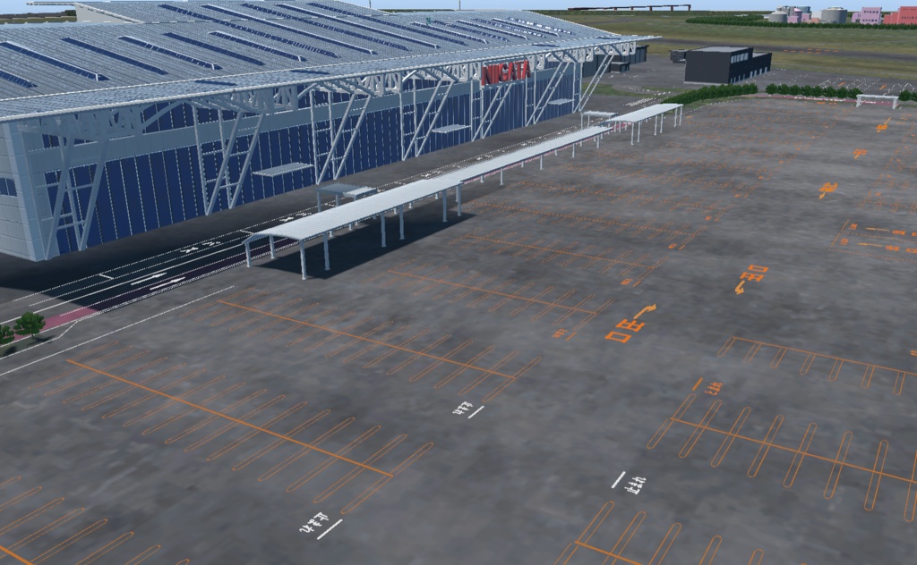【VRChat想定】新潟空港【フライトワールド用空港3Dモデル】