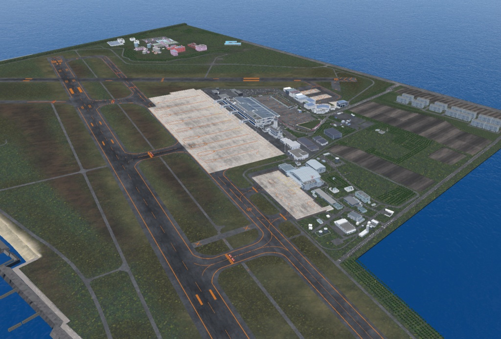 【VRChat想定】新潟空港【フライトワールド用空港3Dモデル】