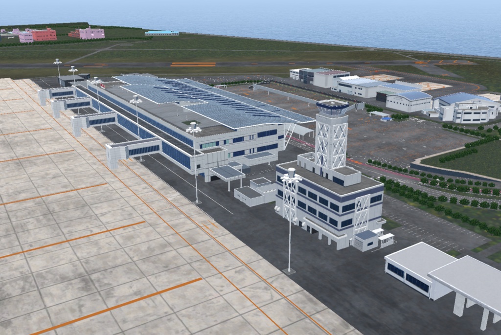 【VRChat想定】新潟空港【フライトワールド用空港3Dモデル】