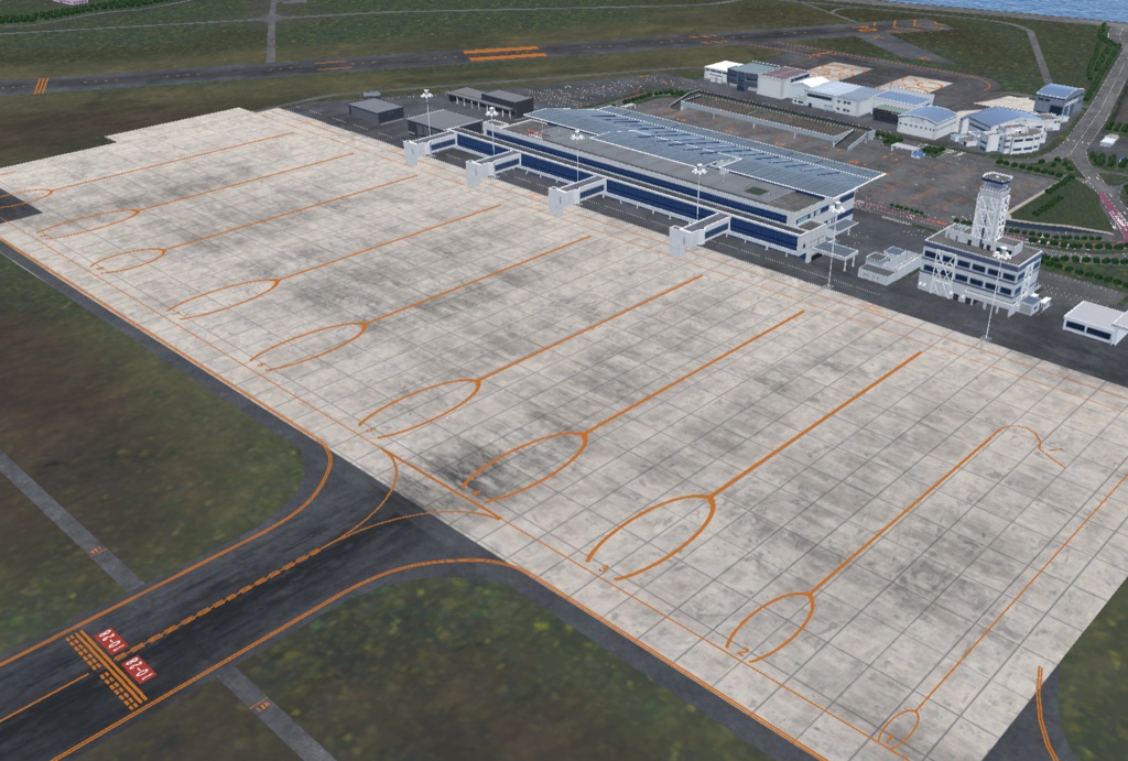 【VRChat想定】新潟空港【フライトワールド用空港3Dモデル】