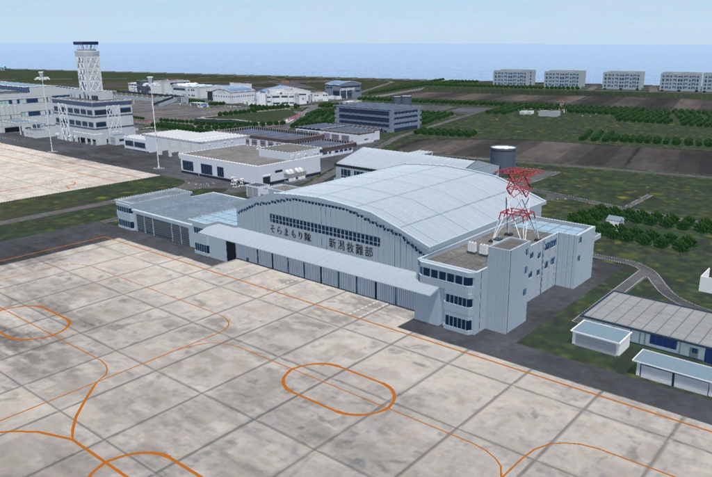 【VRChat想定】新潟空港【フライトワールド用空港3Dモデル】